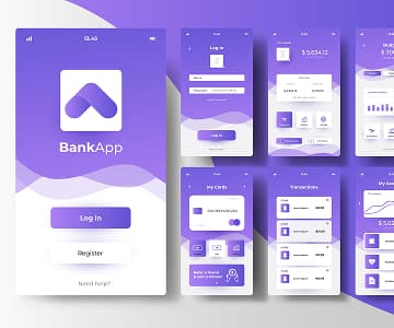Banking App slide