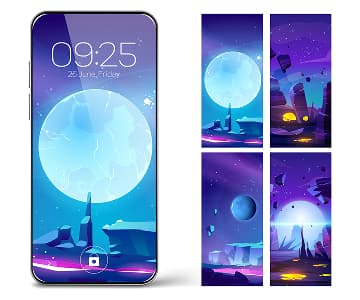 Screen Illustrations slide